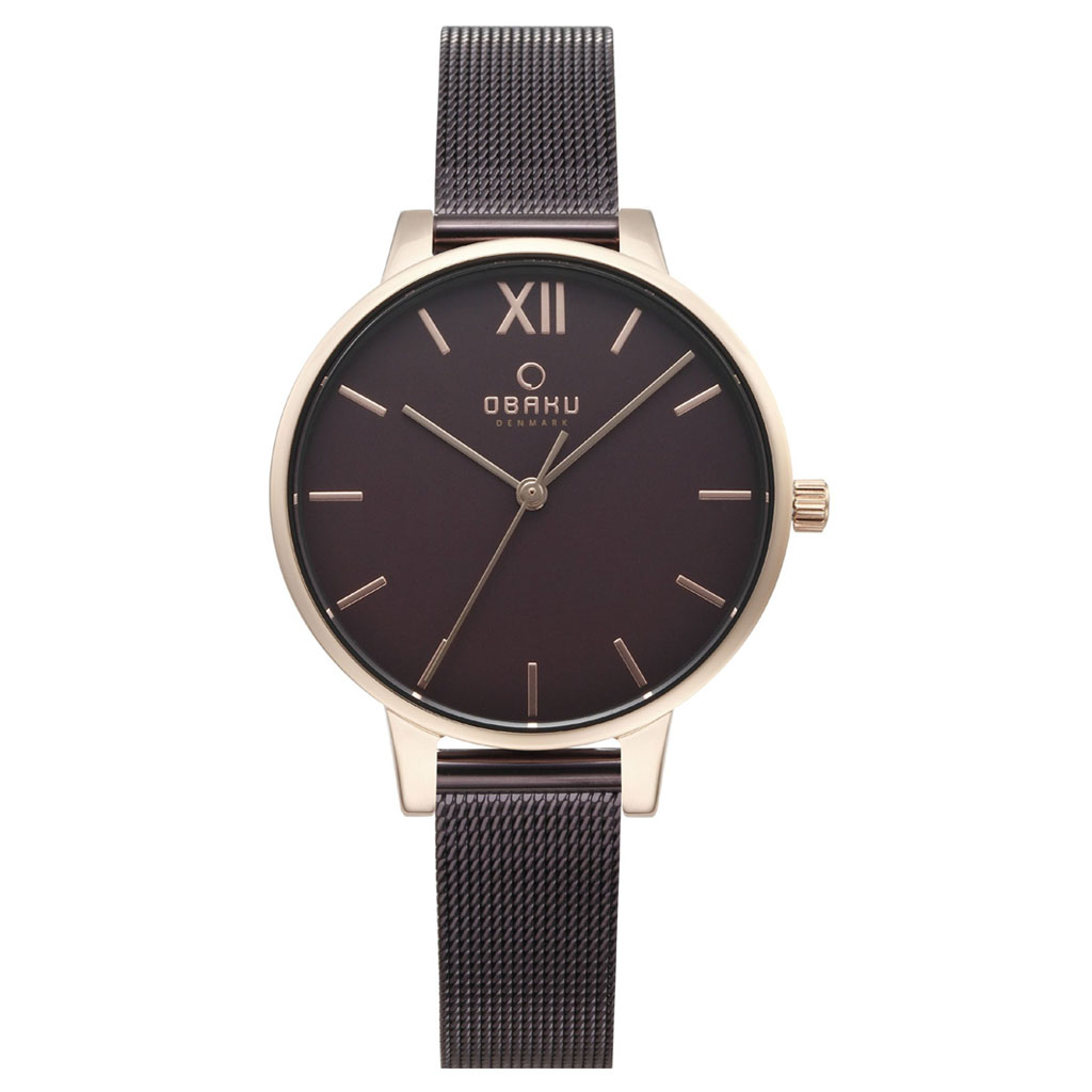 Ρολόι Obaku Liv Brown Stainless Steel V209LXVNMN